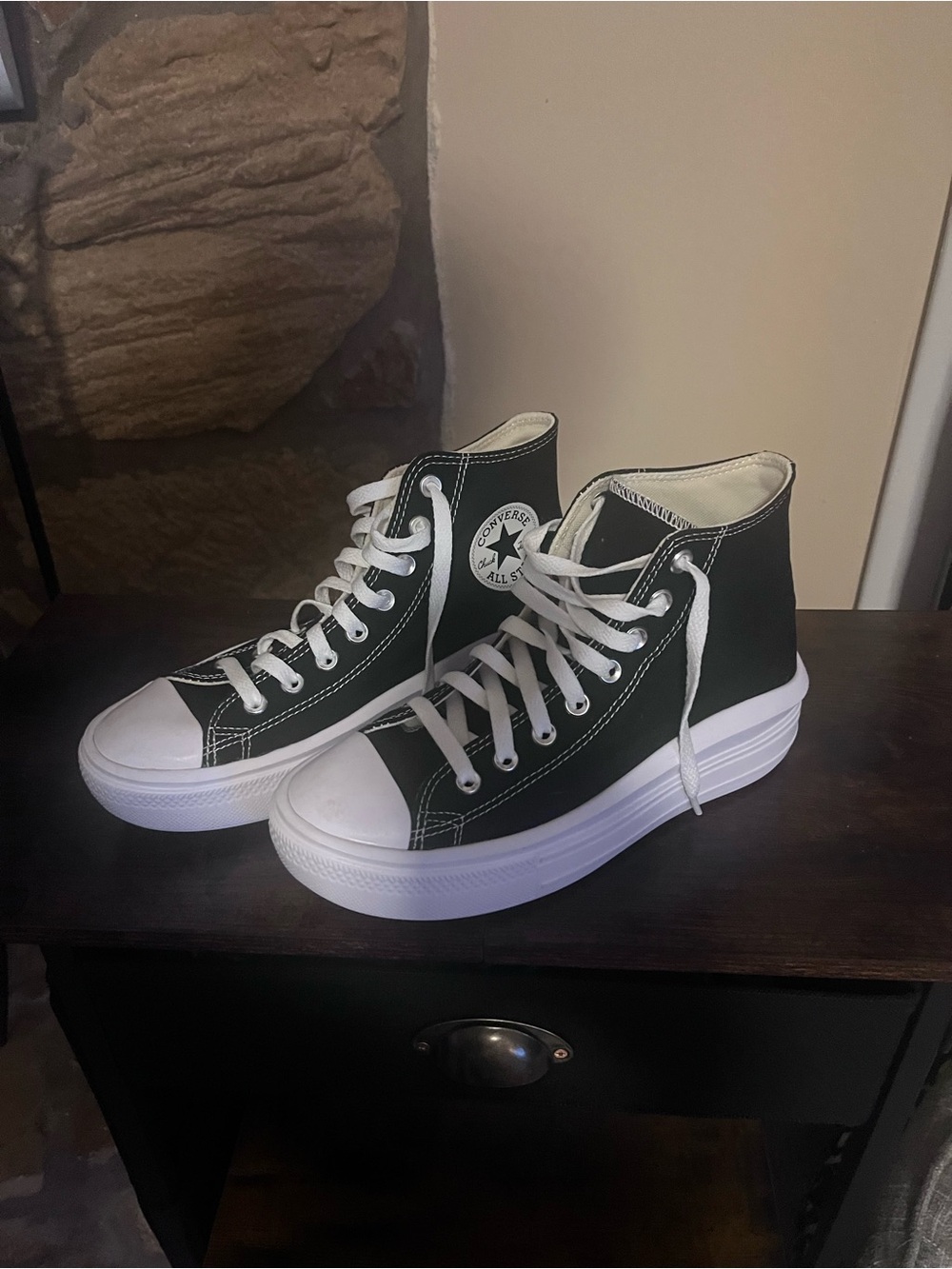 Converse High Top Sneakers - Black and White